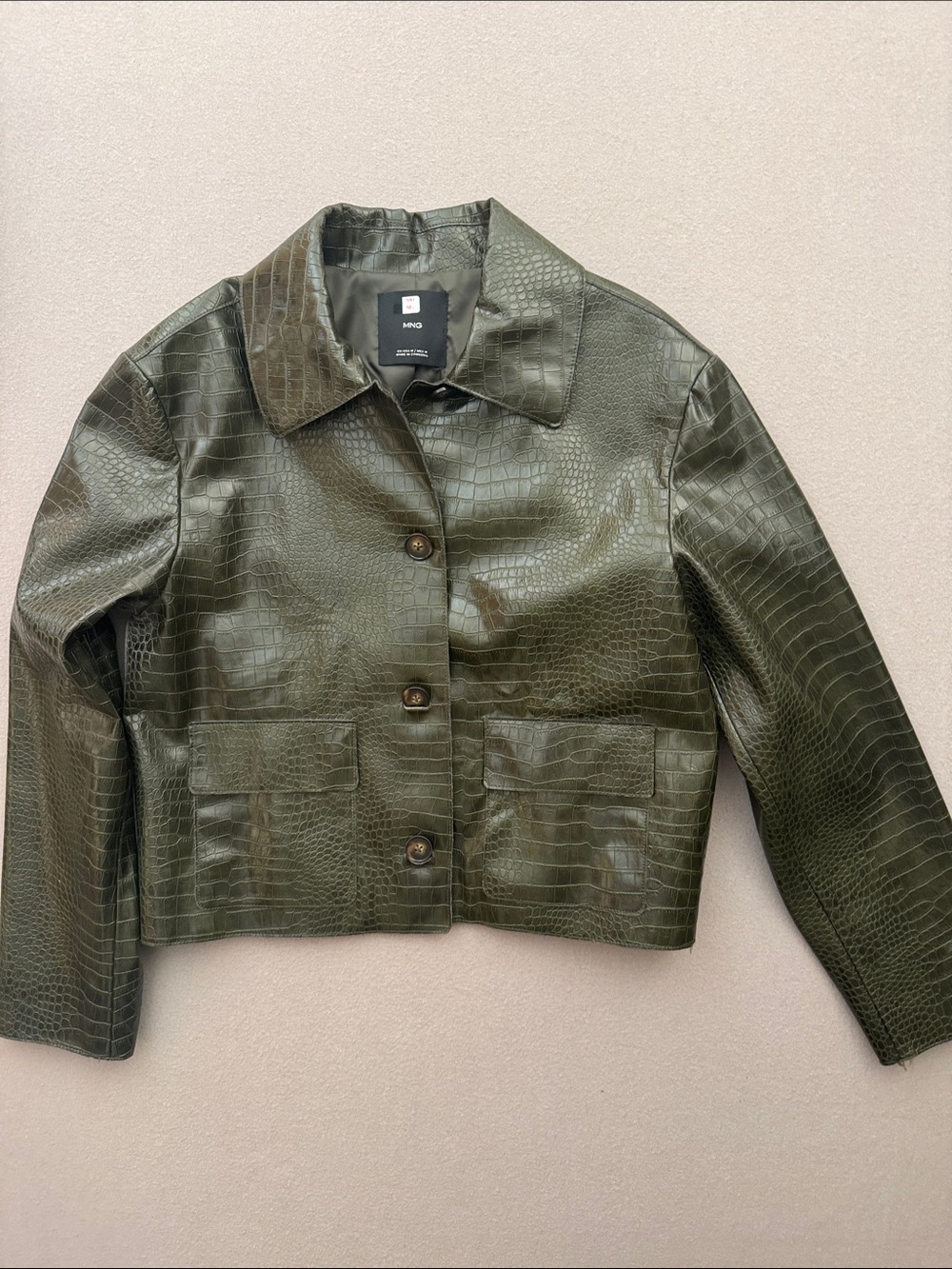 Mango Croc Jacket size M, “Taissa” Character from Yellowjackets TV Wardrobe